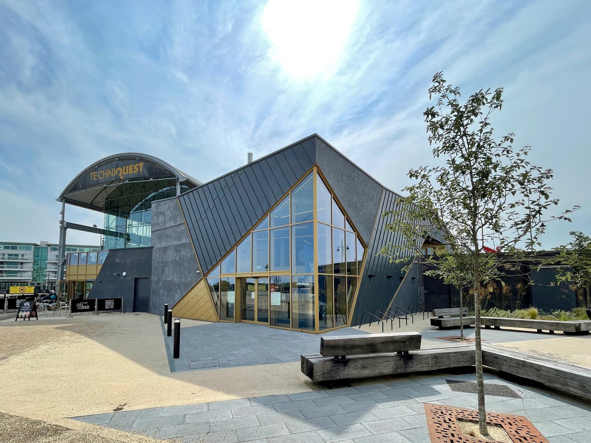 Entrance of Techniquest in Cardiff Bay