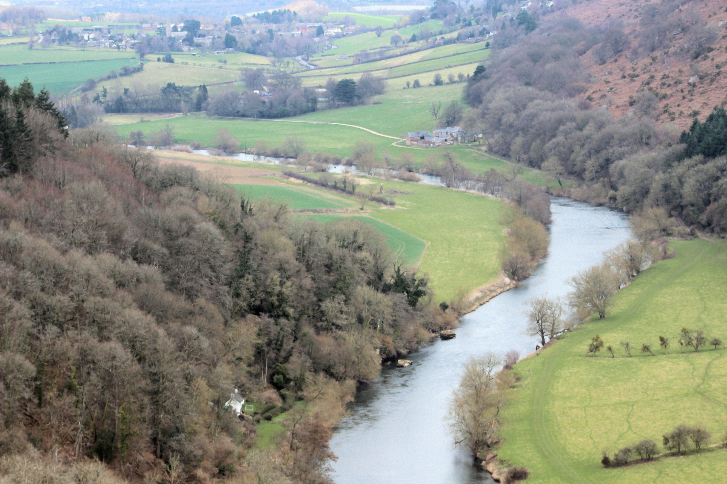 Birdseye view of the river wye