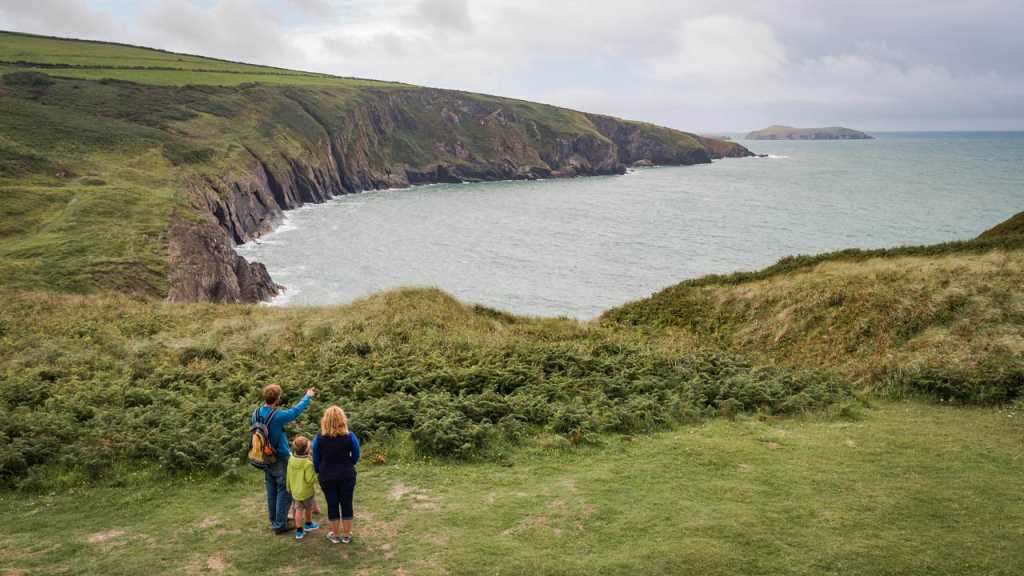 Scenic view from a cliffside