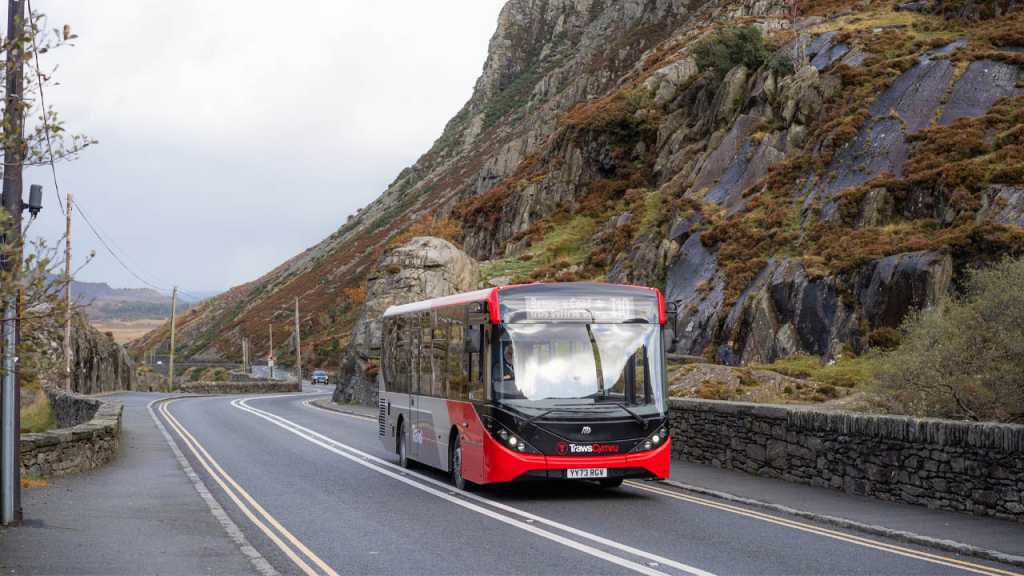 TrawsCymru T10 in North Wales